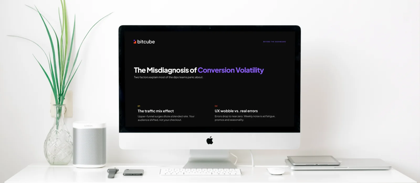 The misdiagnosis of conversion volatility — the traffic mix effect, where upper-funnel surges dilute the blended rate, versus true system errors, where conversions drop to near zero.
